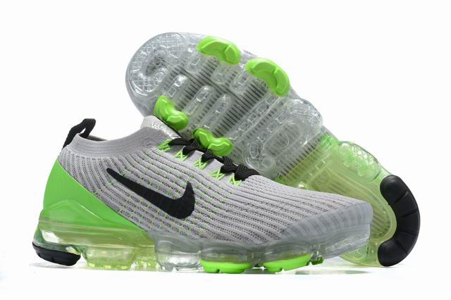 Nike Air Vapormax Flyknit 3 Men's Running Shoes Grey Green-53